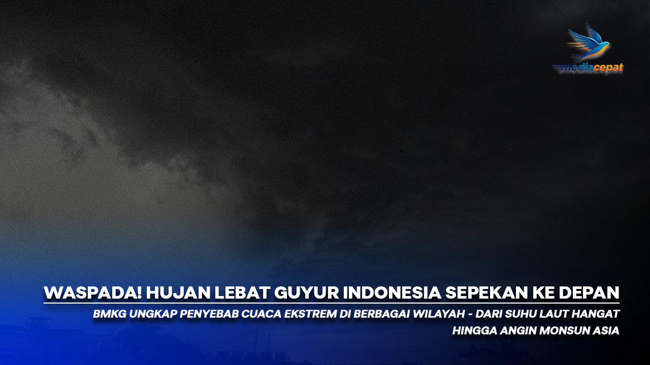 Cuaca Ekstrem Melanda: BMKG Prediksi Hujan Lebat Sepekan ke Depan