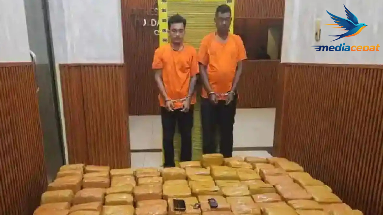 255 Kg Ganja Gagal Masuk Medan, Dua Kurir Digulung Polisi